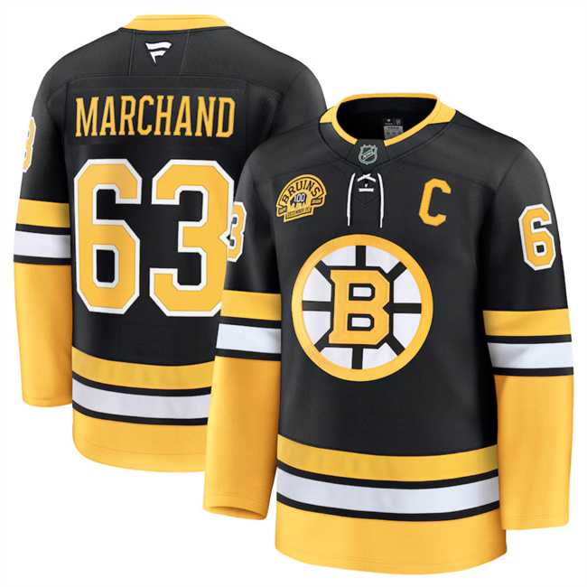 Men's Boston Bruins #63 Brad Marchand Black 100th Anniversary With C Patch Stitched Hockey Jersey Dzhi,We sell and wholesale Men's Boston Bruins #63 Brad Marchand Black 100th Anniversary With C Patch Stitched Hockey Jersey Dzhi on line form chian!